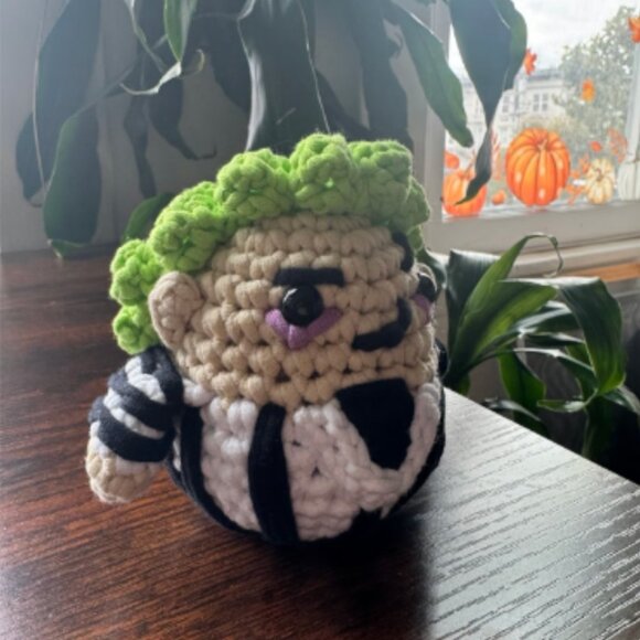 *Pre-made Plushie* The Woobles Beetlejuice Crochet Movie Character - Picture 6 of 6